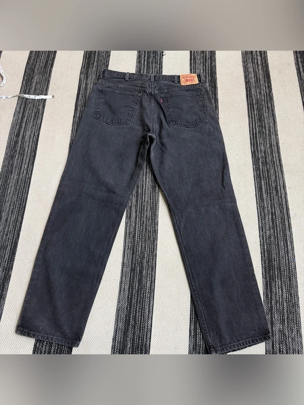 Levi's 550 Men's Black Relax Fit Straight Jeans Size W38xL34